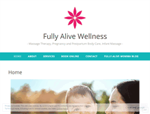 Tablet Screenshot of fullyalivewellness.com